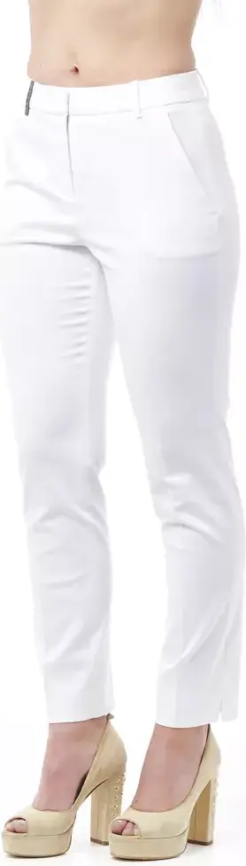 Trousers Peserico Chic High Waist Cigarette Leg