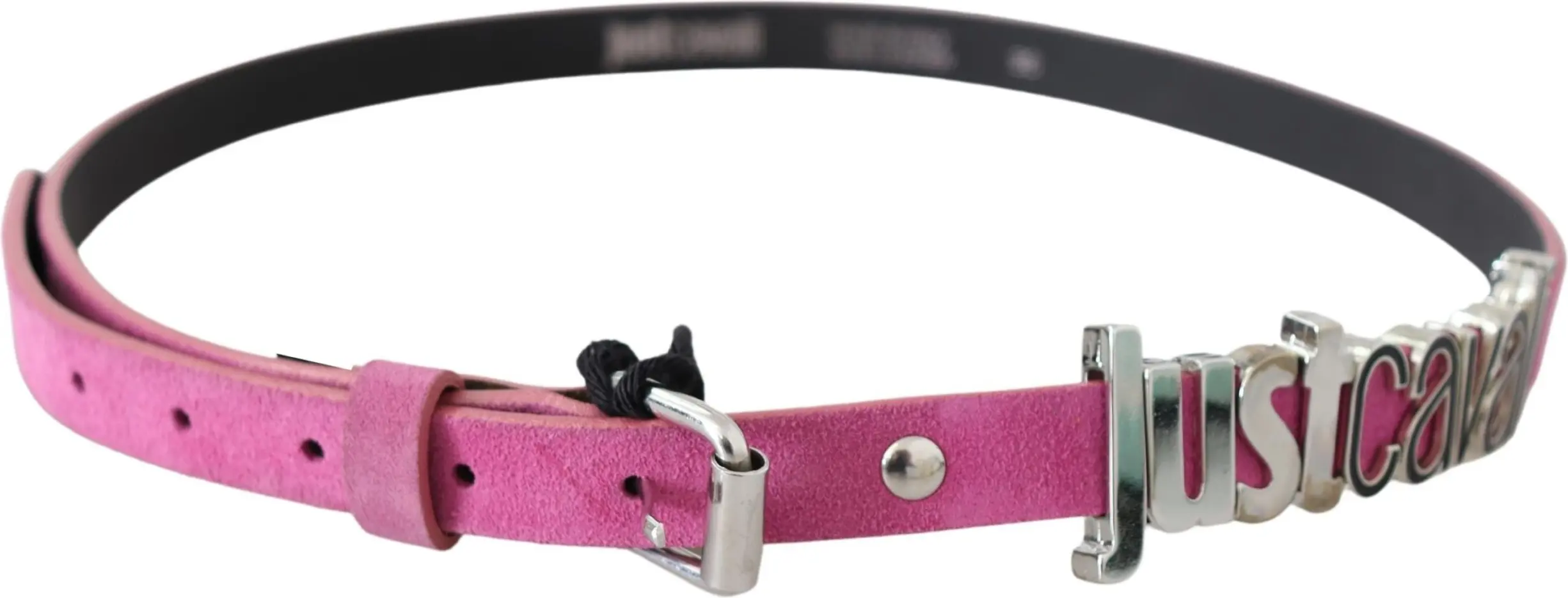 Belt Just Cavalli Fuschia Pink Leather Waist Belt