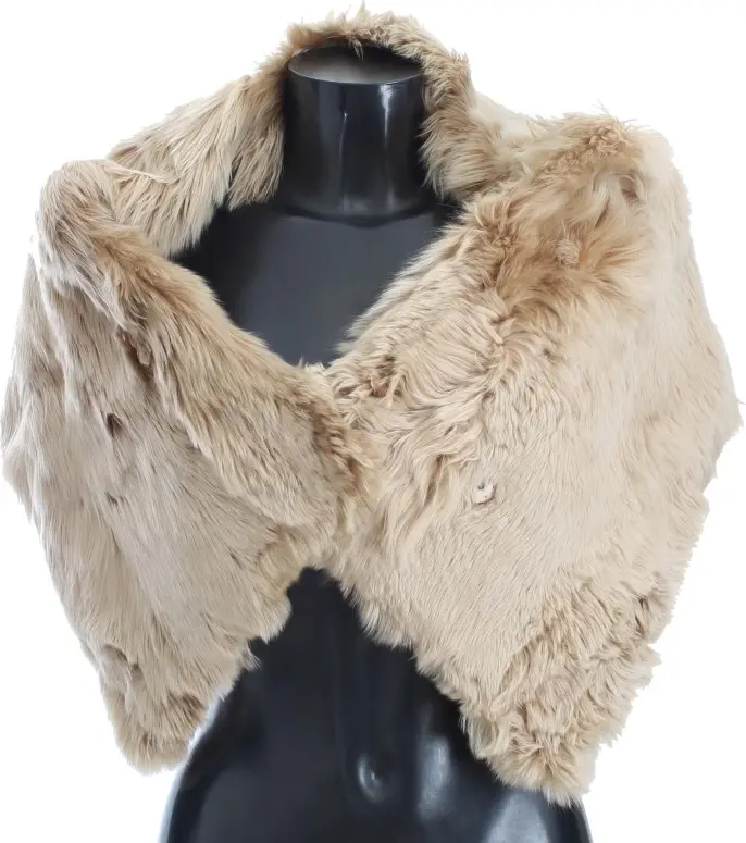 Shoulder Wrap Dolce & Gabbana Elegant Alpaca Fur