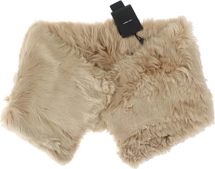 Dolce & Gabbana Elegant Alpaca Fur Yeng Dastasi