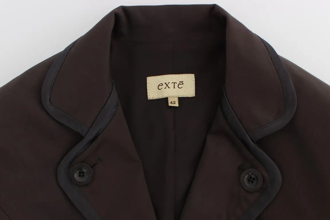 Suit Exte Brown Stretch Two Button