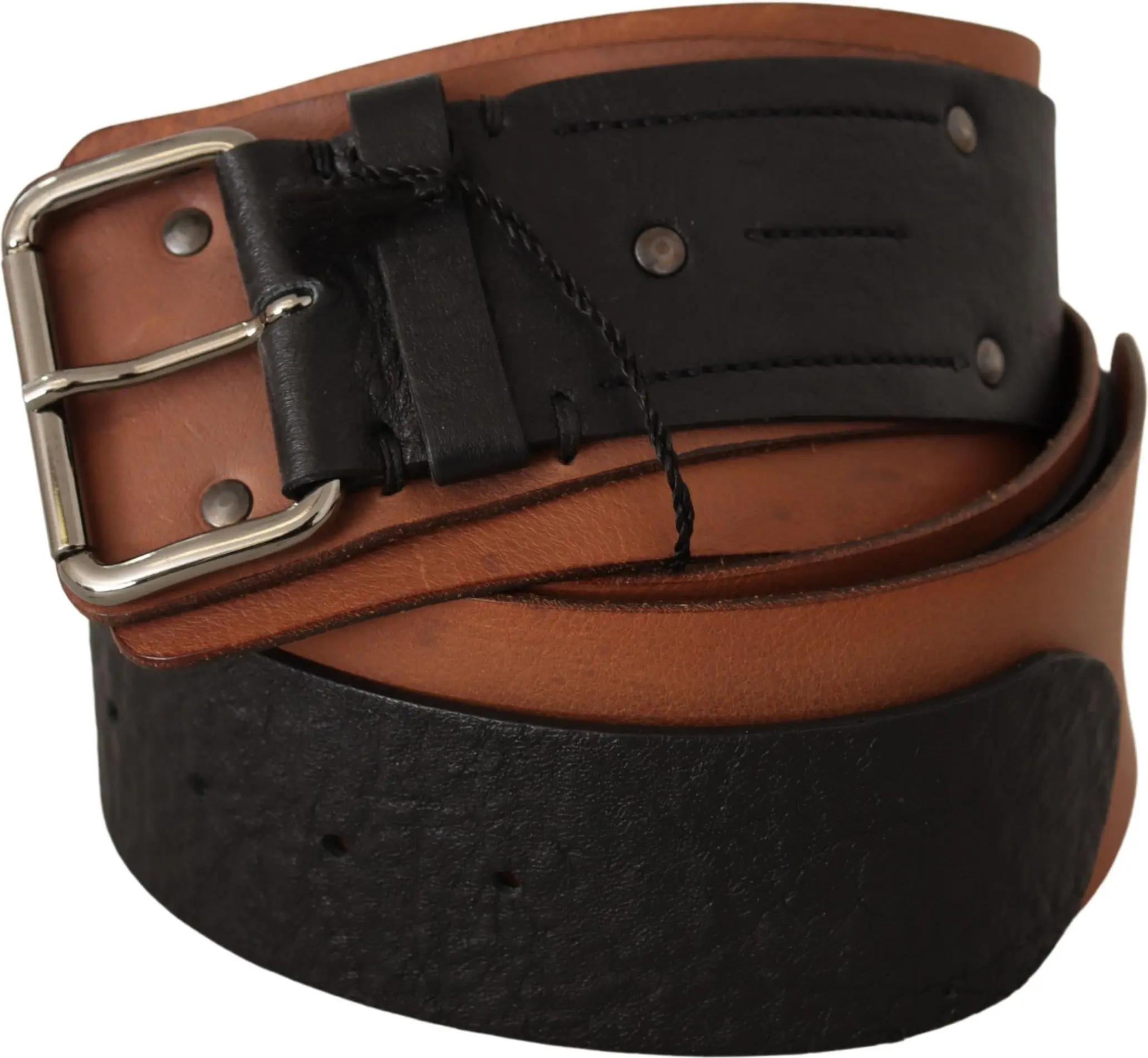 Belt Costume National Elegant Dual-Tone Leather Fashion Belt