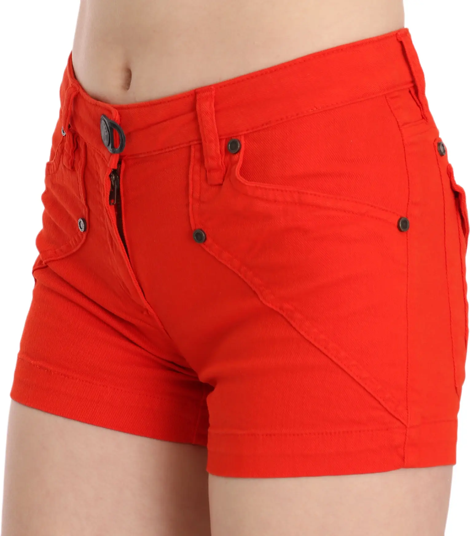 Plein Sud Orange Mini Shorts