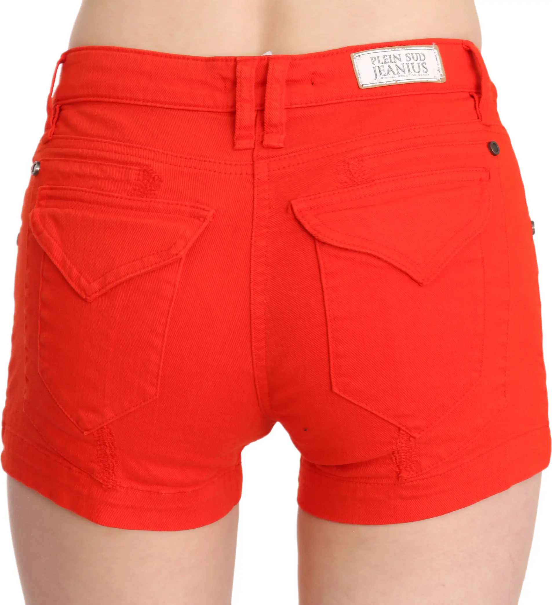 Plein Sud Orange Mini Shorts