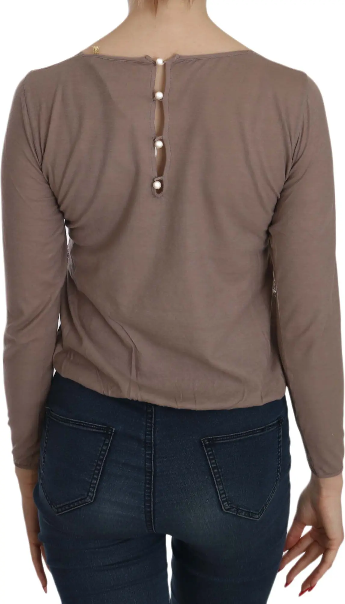 Top Think Pink Brown Lace