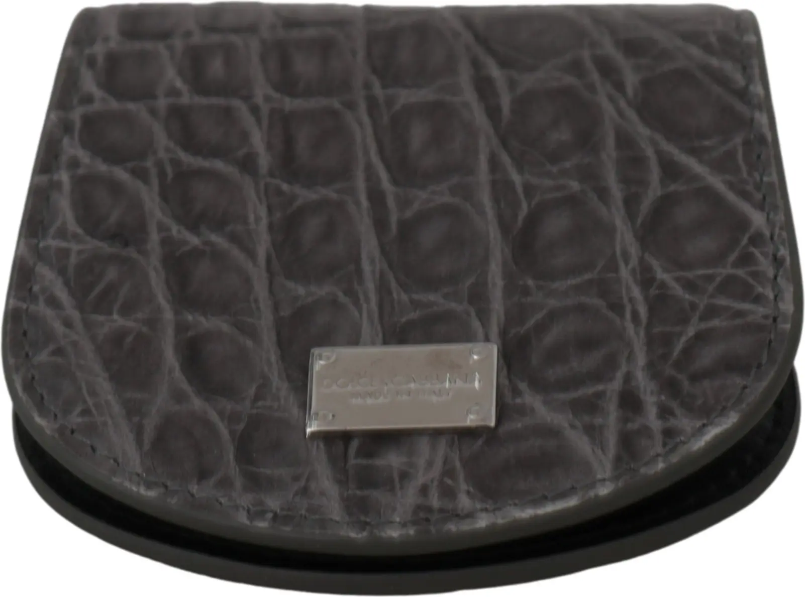 Wallet Dolce & Gabbana Exotic Gray Leather Condom Case Wallet