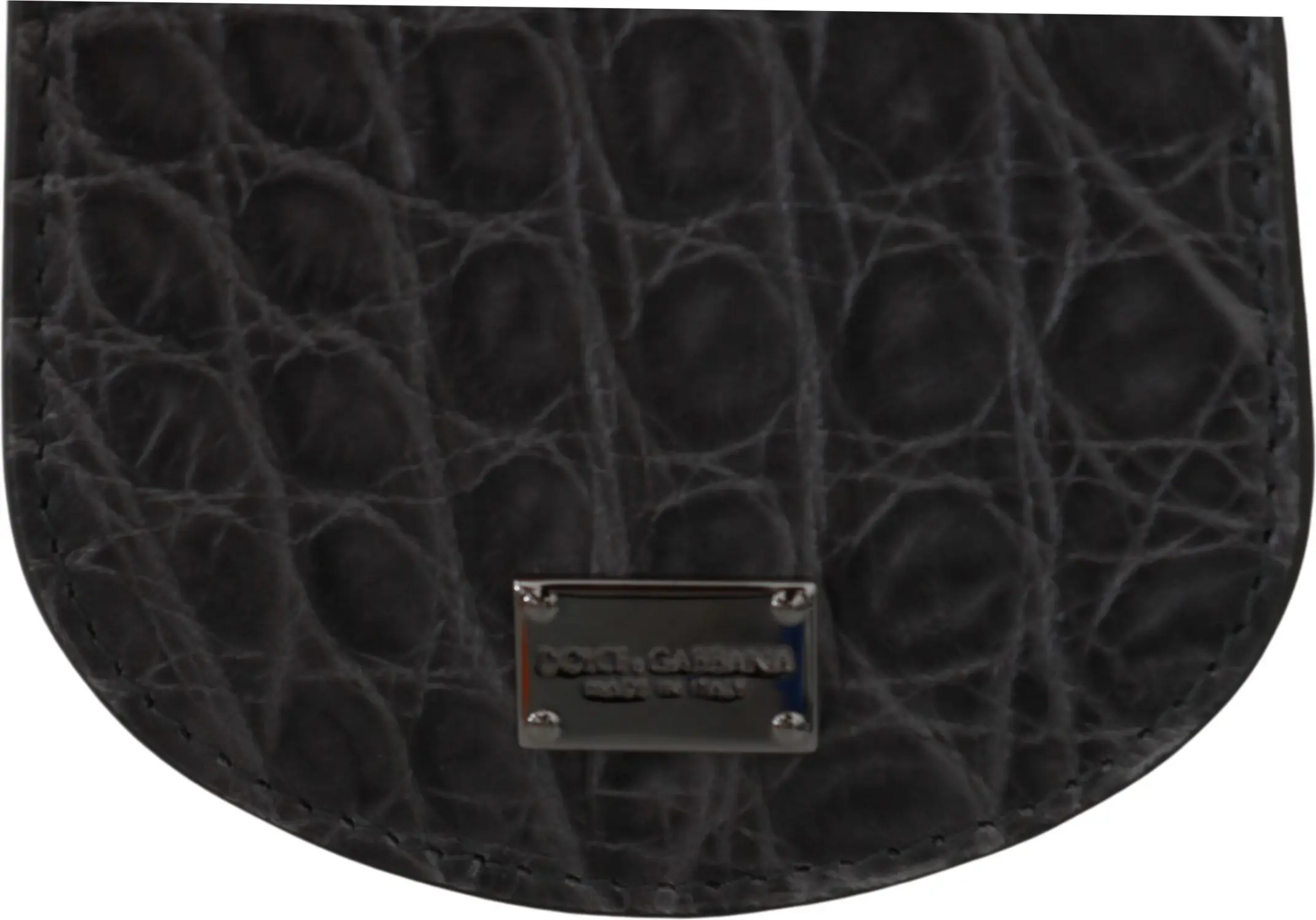 Wallet Dolce & Gabbana Exotic Gray Leather Condom Case Wallet