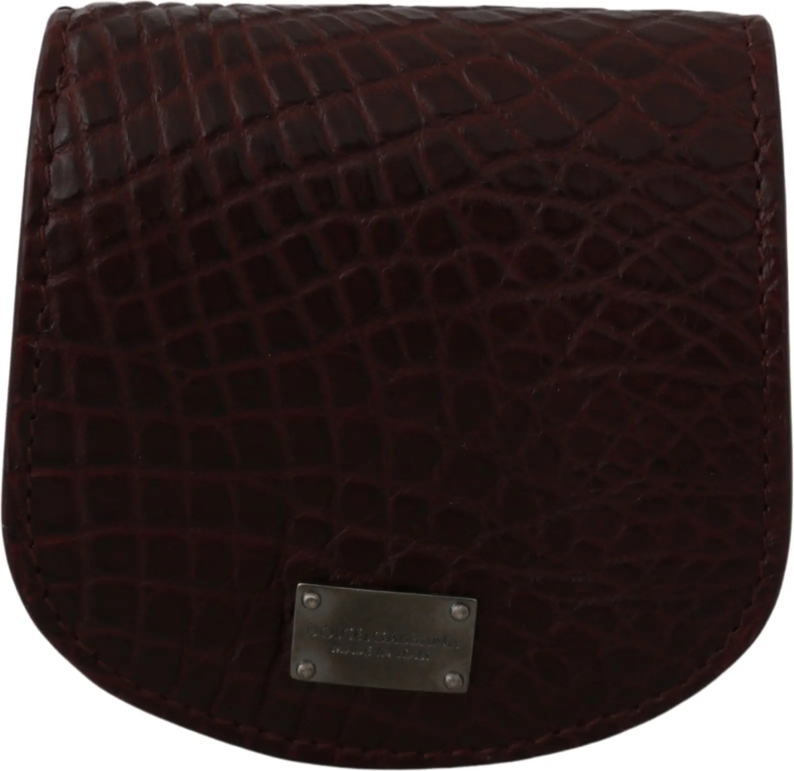 Coin Case Dolce & Gabbana Refined Caimano Leather
