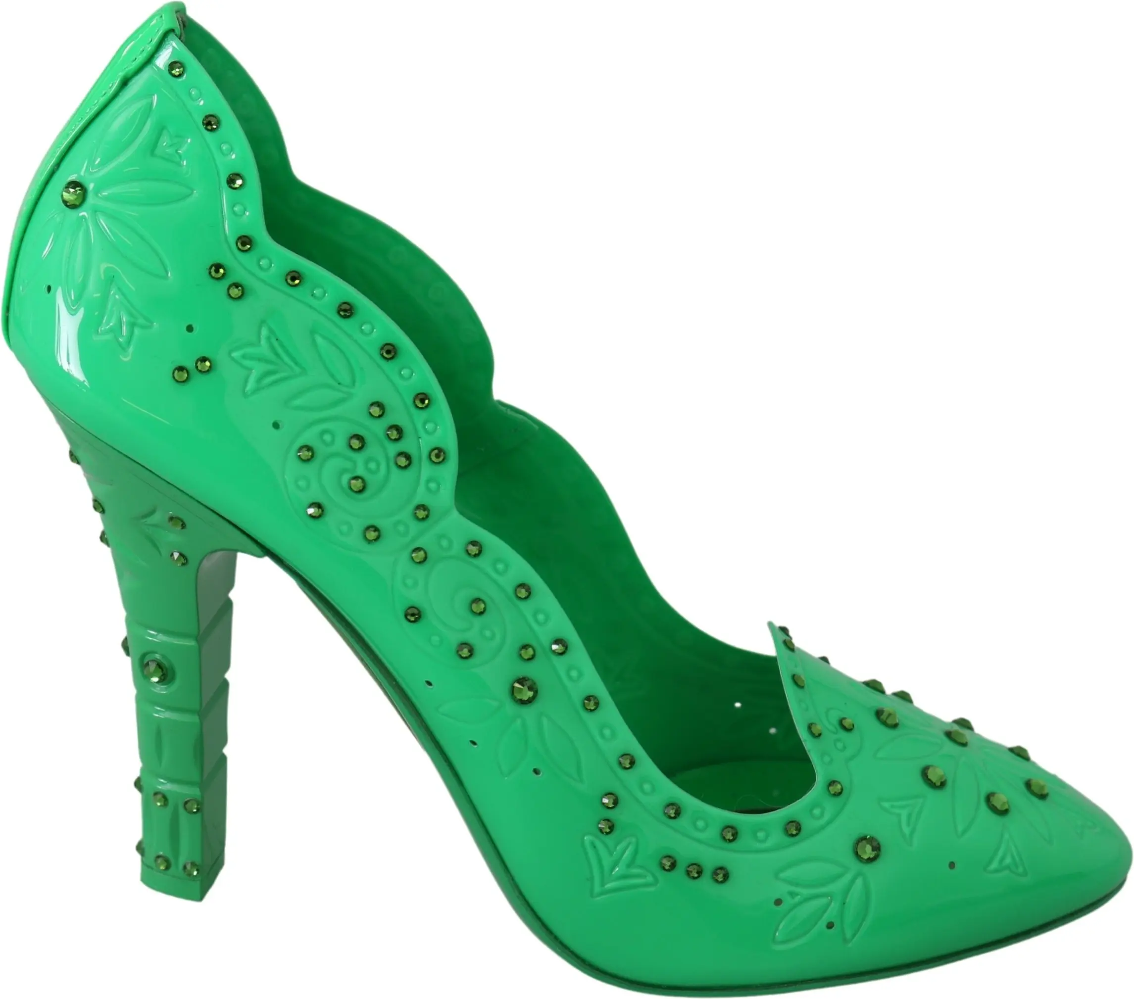 Dolce & Gabbana Posherli Yashil Kristall Gulli Posherli