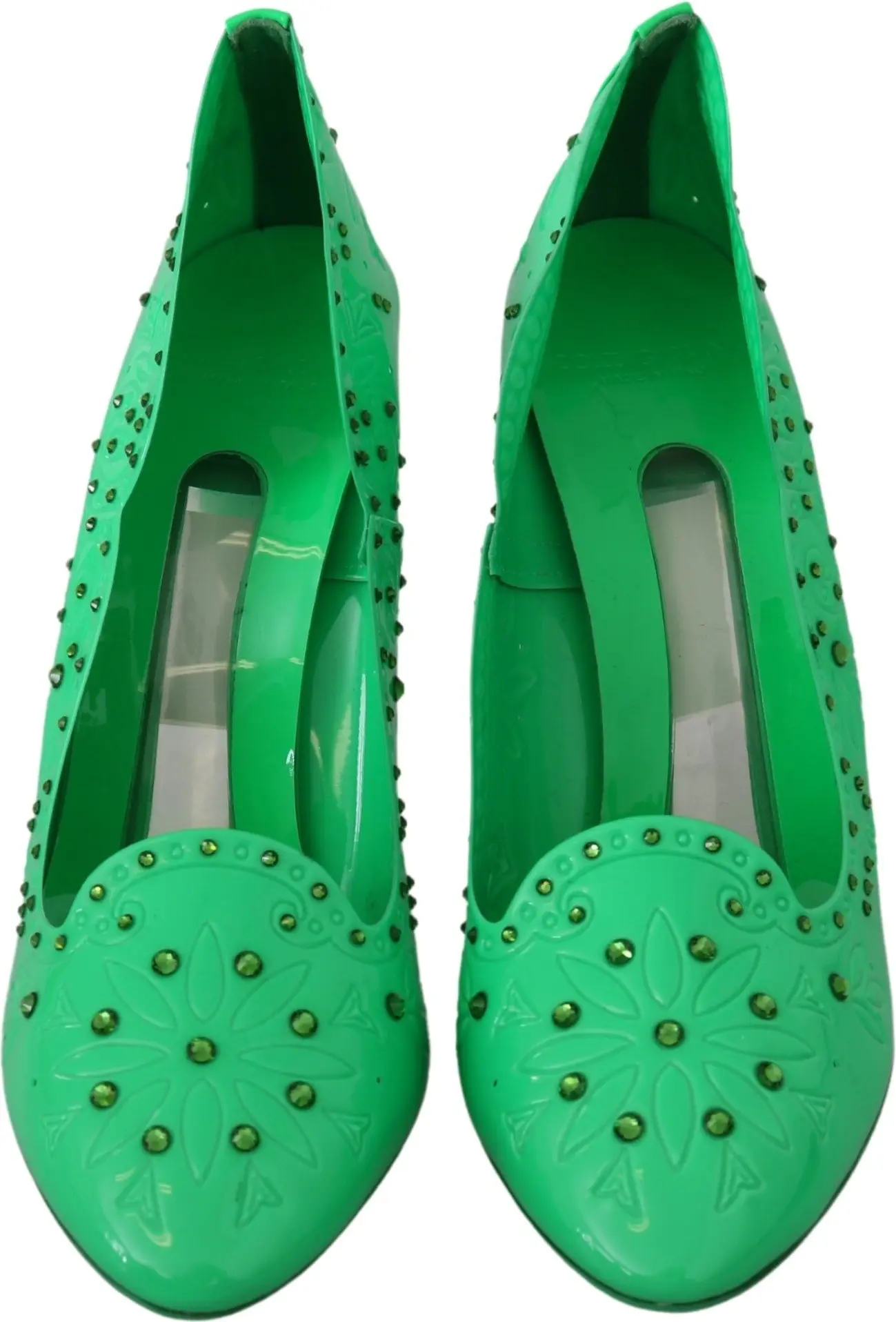 Dolce & Gabbana Posherli Yashil Kristall Gulli Posherli