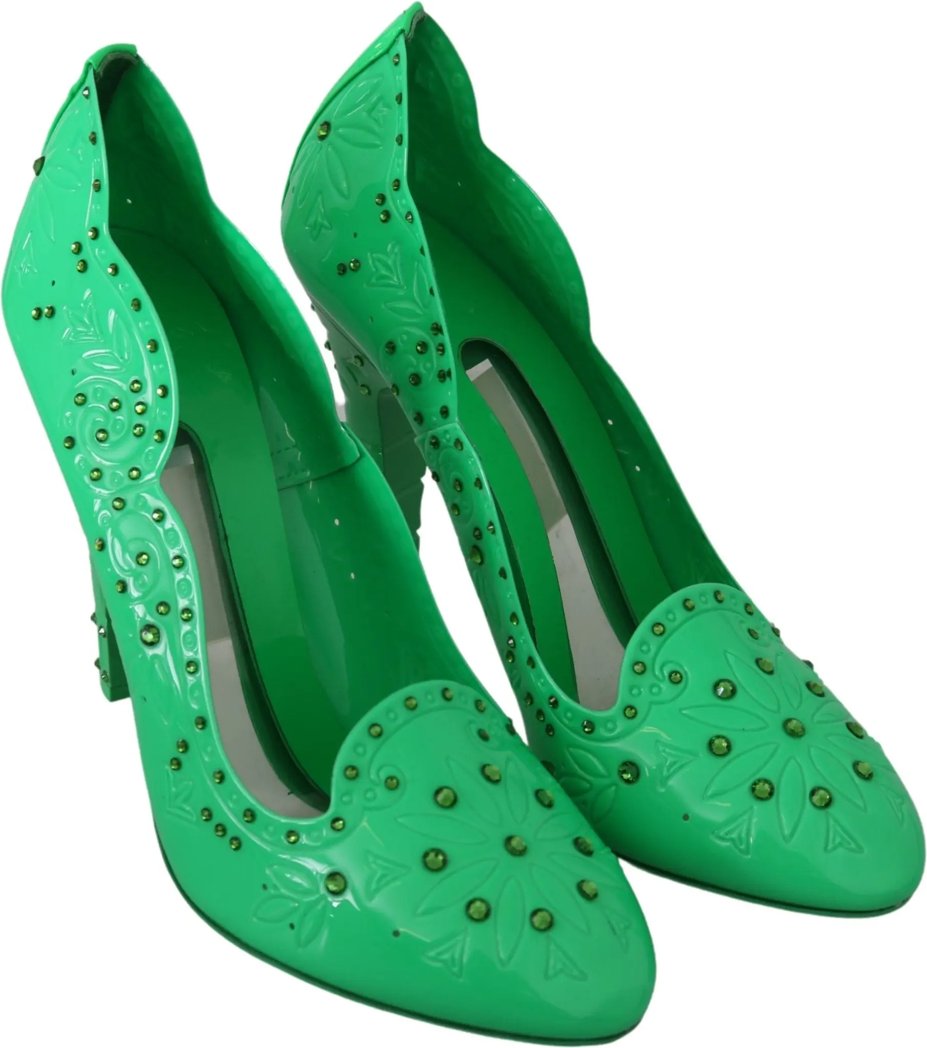 Dolce & Gabbana Posherli Yashil Kristall Gulli Posherli