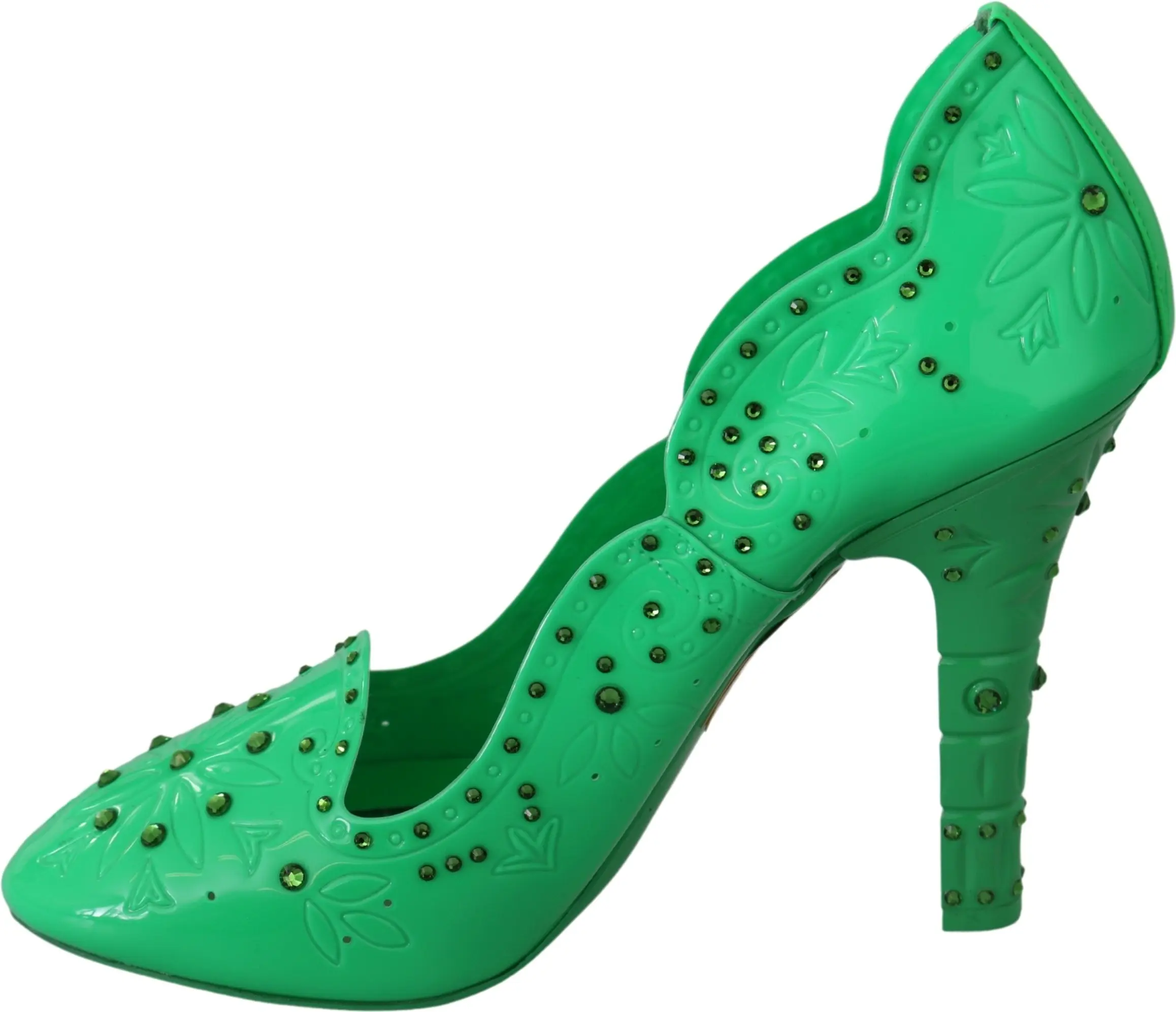 Dolce & Gabbana Posherli Yashil Kristall Gulli Posherli