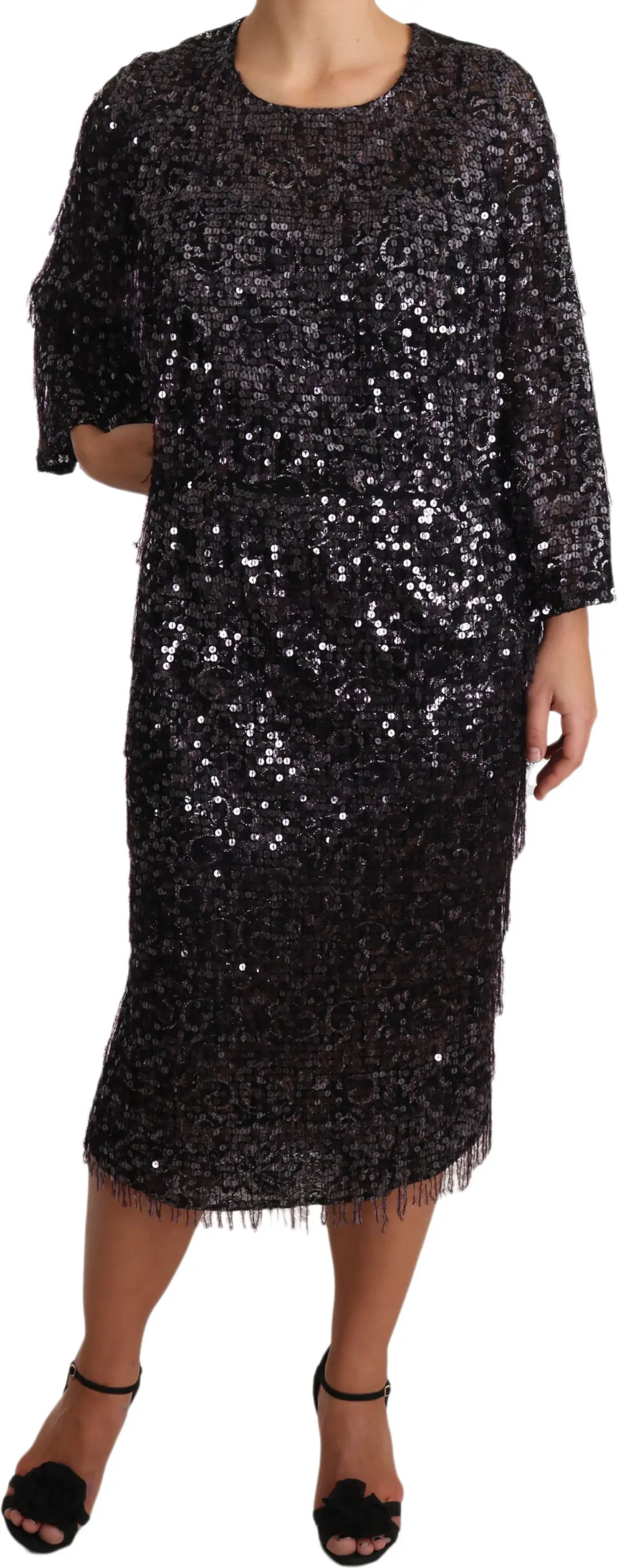 Dress Dolce & Gabbana Shift Long Sleeve Midi Dress