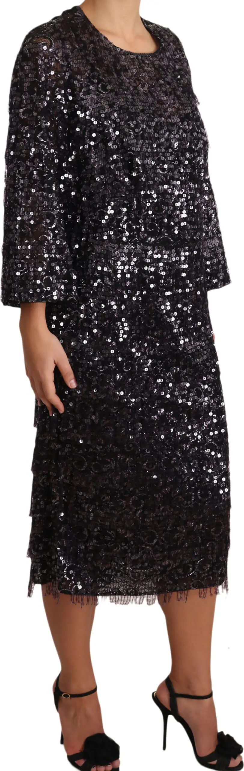 Dolce & Gabbana liboslari Uzoq yengli midi ko'ylak