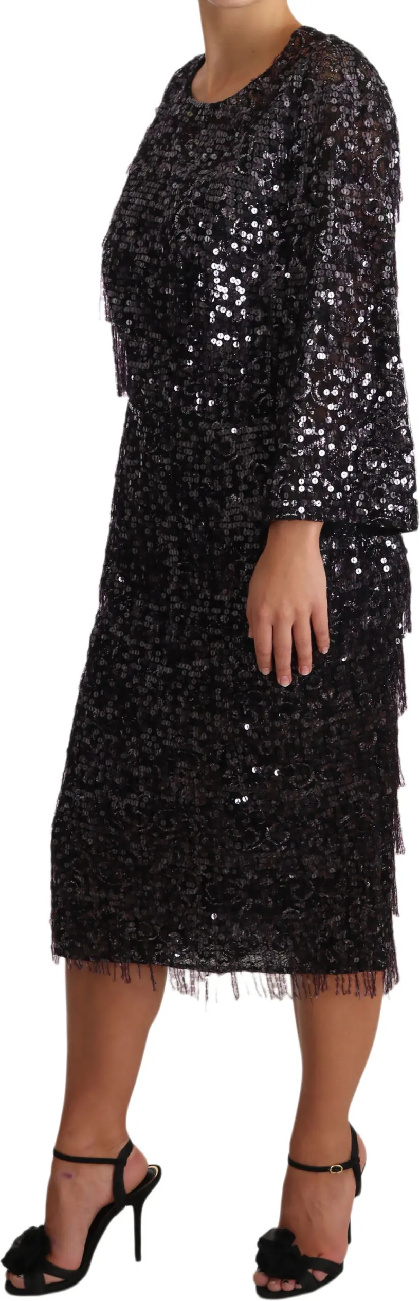 Dolce & Gabbana liboslari Uzoq yengli midi ko'ylak