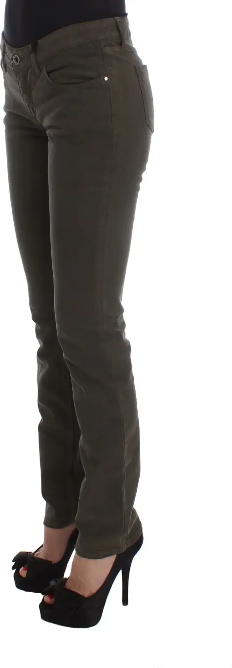 Jeans Costume National Green Cotton Blend Slim Fit