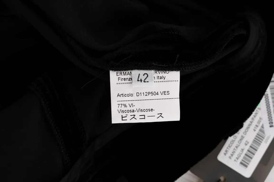 Брюки Ermanno Scervino Черный Бархат Облегающий крой