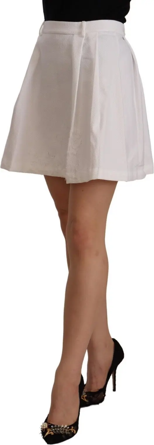 Skirt Ermanno Scervino High Waist A-line Mini Cotton
