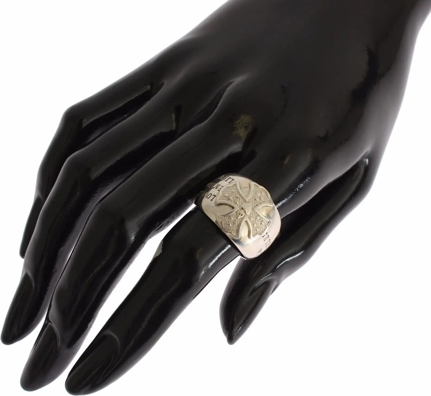 Ring Nialaya Jewelry Silver Cross Womens