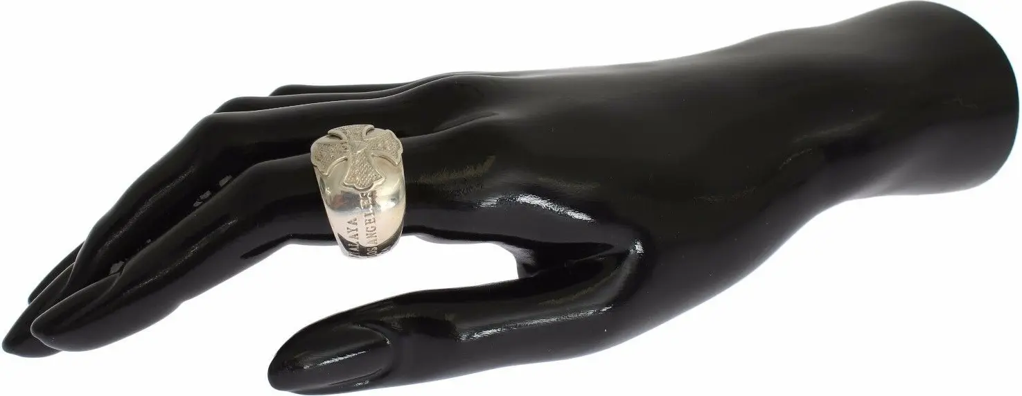 Ring Nialaya Jewelry Silver Cross Womens