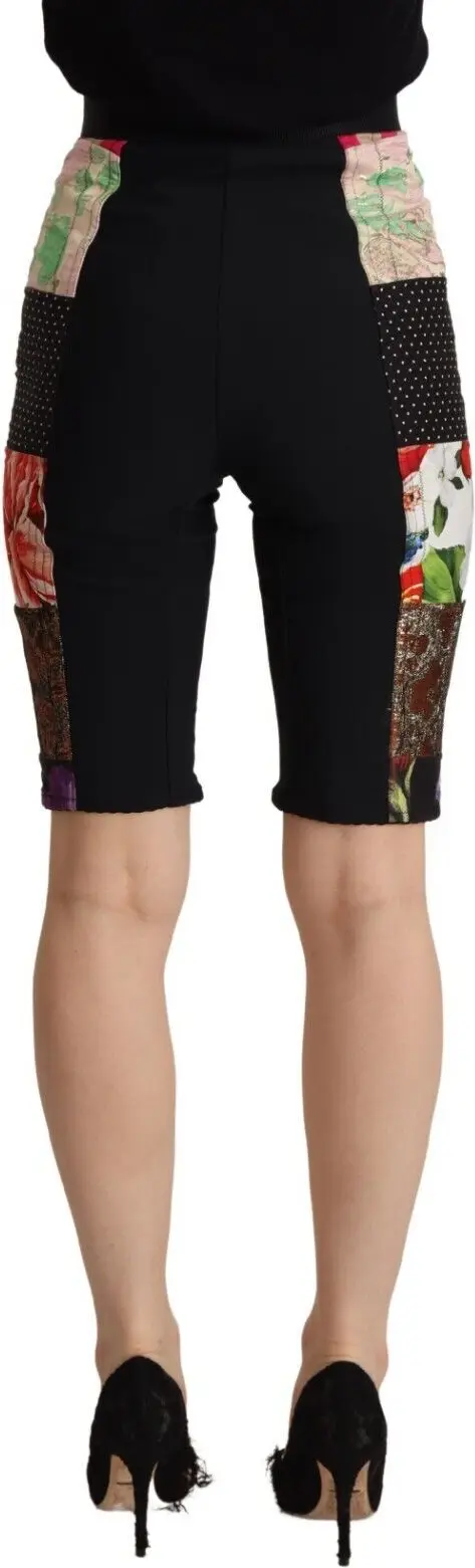 Cropped Pants Dolce & Gabbana Multicolor Patchwork