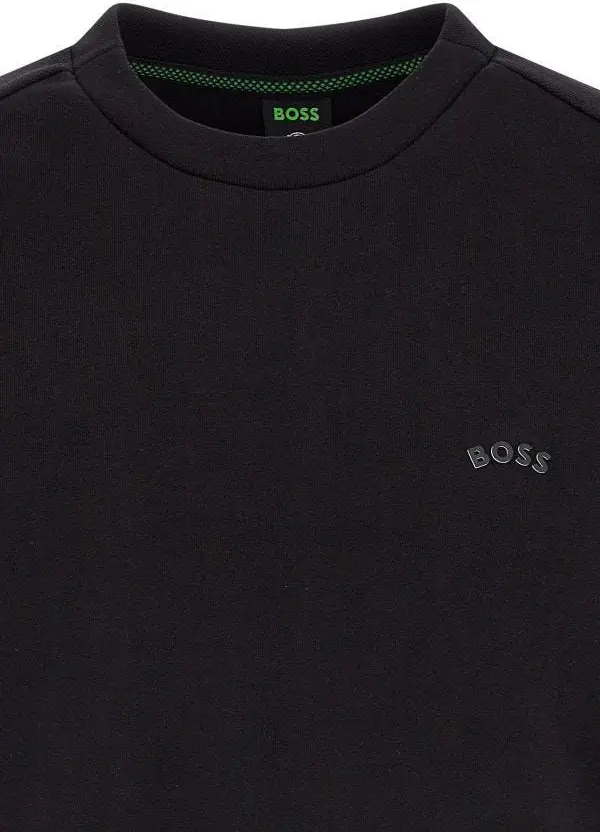 Sweatshirt Hugo Boss Elegant Black Cotton Round Neck