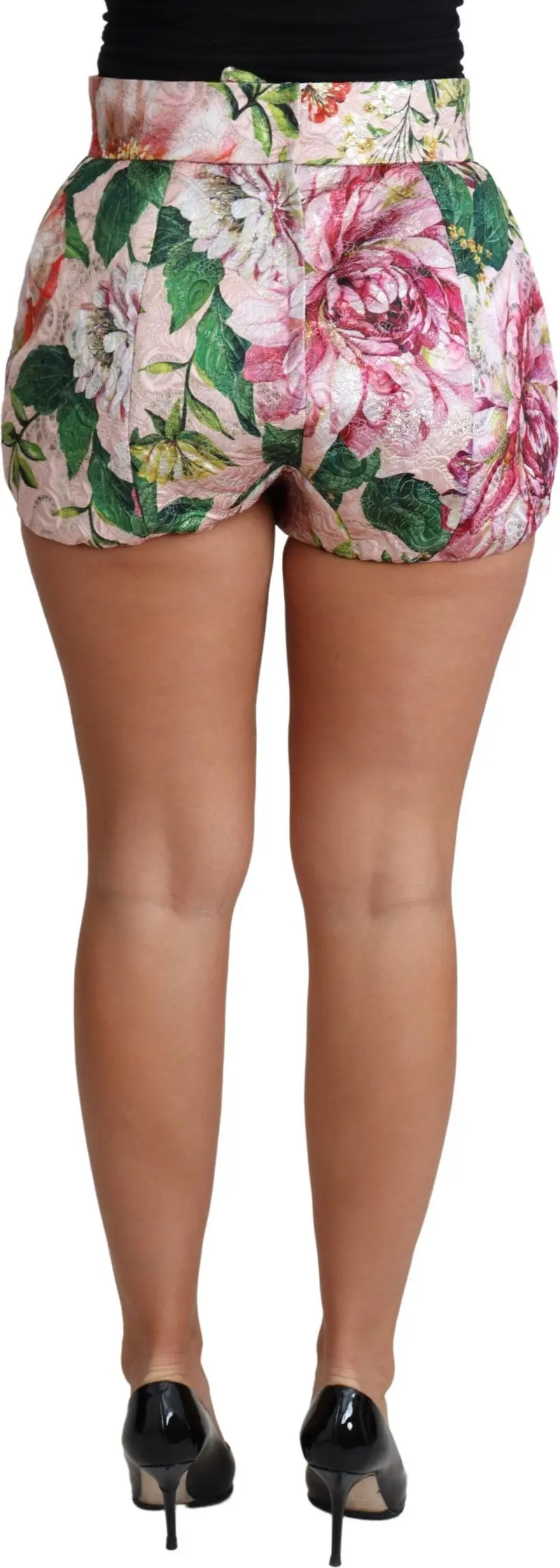 Shorts Dolce & Gabbana Pink Cotton Floral Print Hot Pants Short