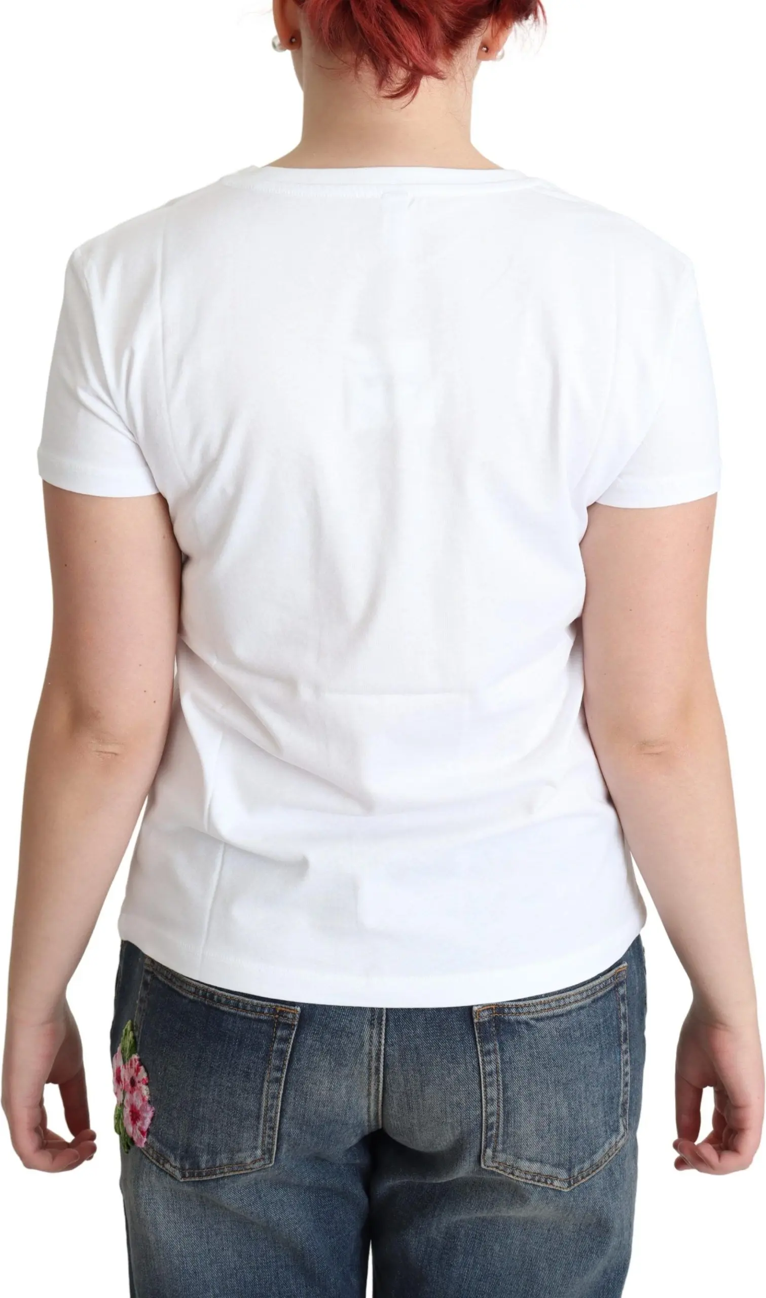 T-shirt Moschino White Cotton Sunny Milano Print