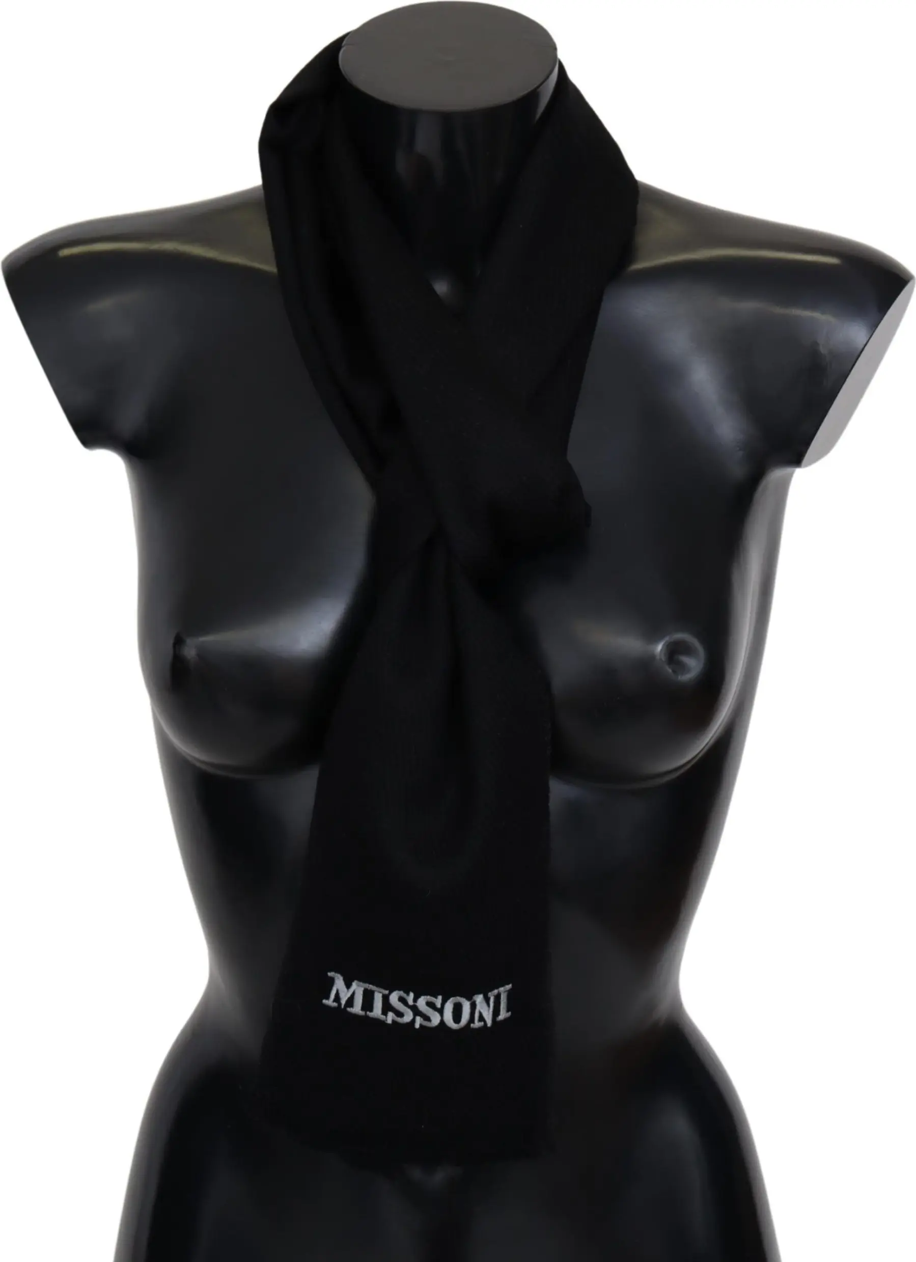 Missoni Elegant Embroidered Wool Scarf