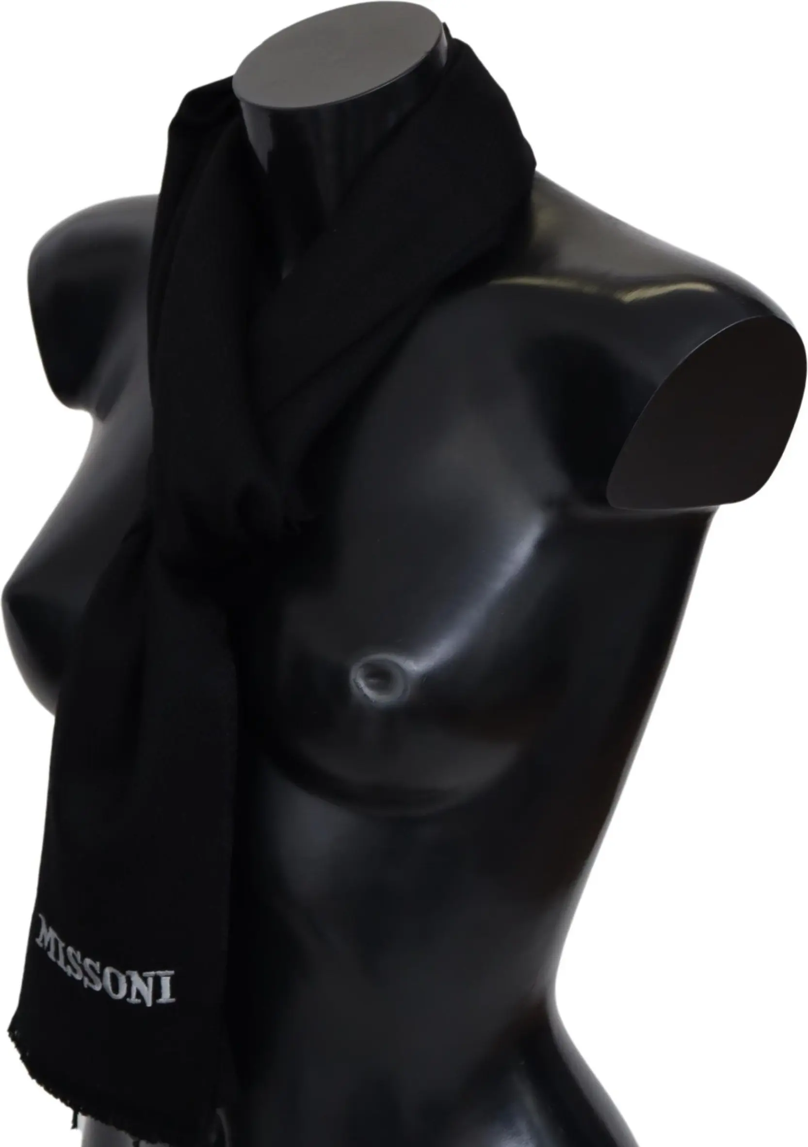 Missoni Elegant Embroidered Wool Scarf