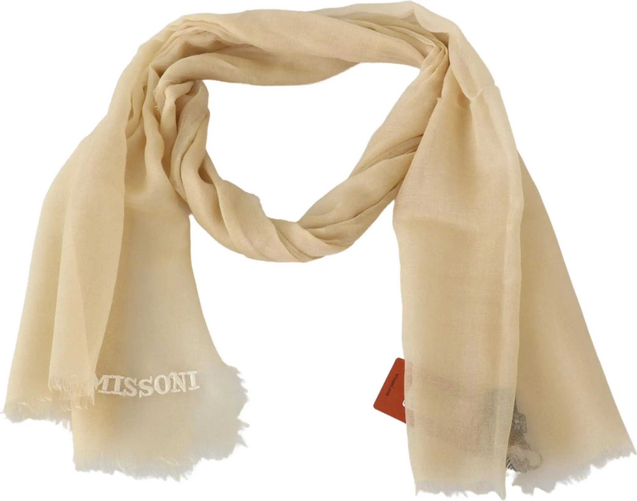 Scarf Missoni Beige Cashmere