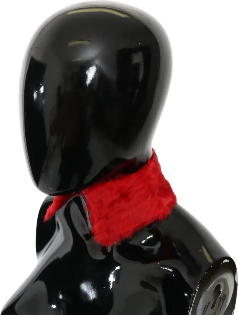 Scarf Dolce & Gabbana Elegant Red Lambskin