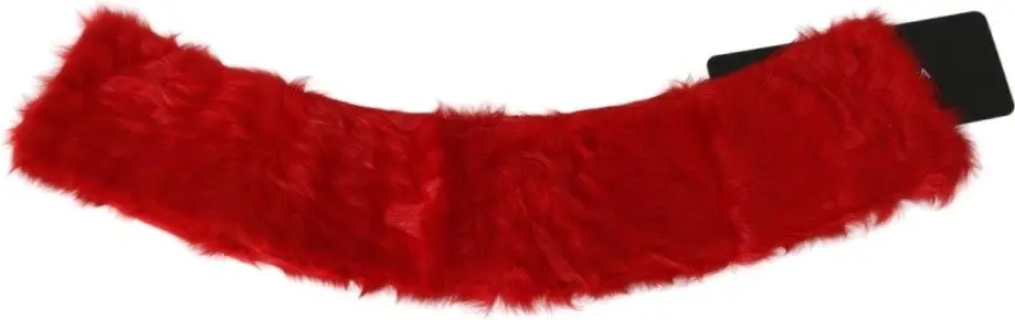 Scarf Dolce & Gabbana Elegant Red Lambskin