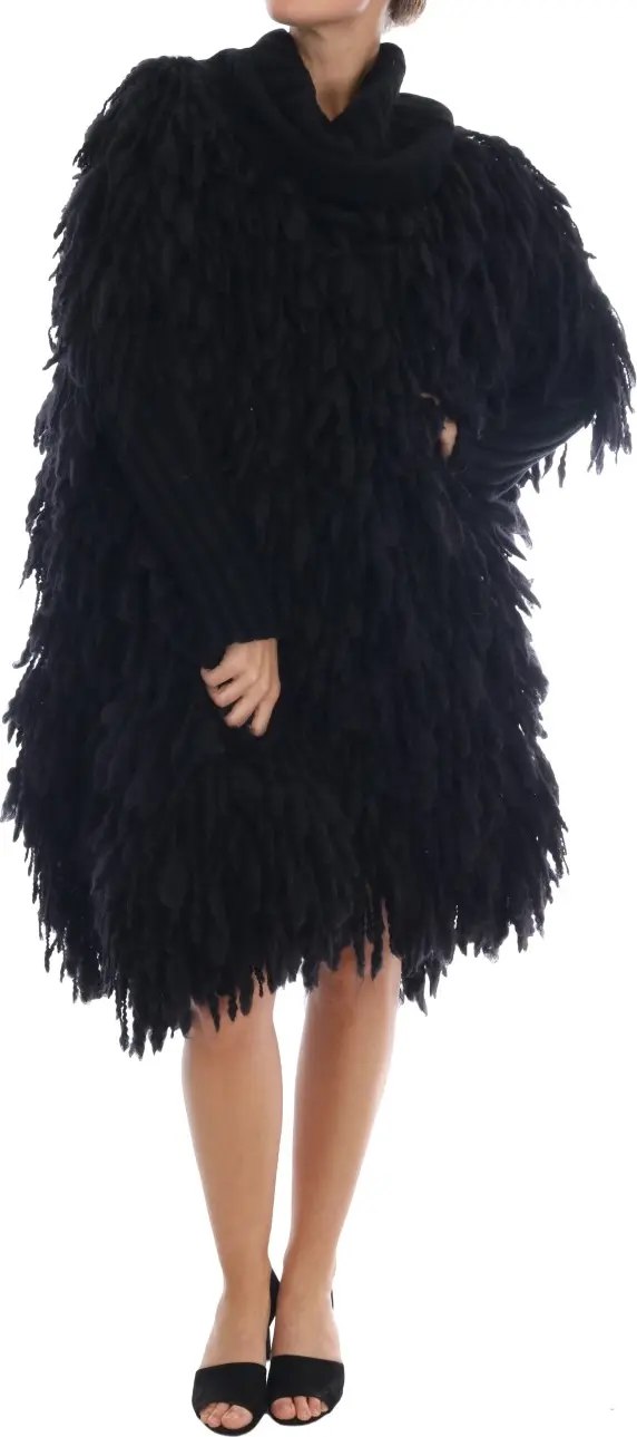 Pullover Sweater Dolce & Gabbana Black Fringes