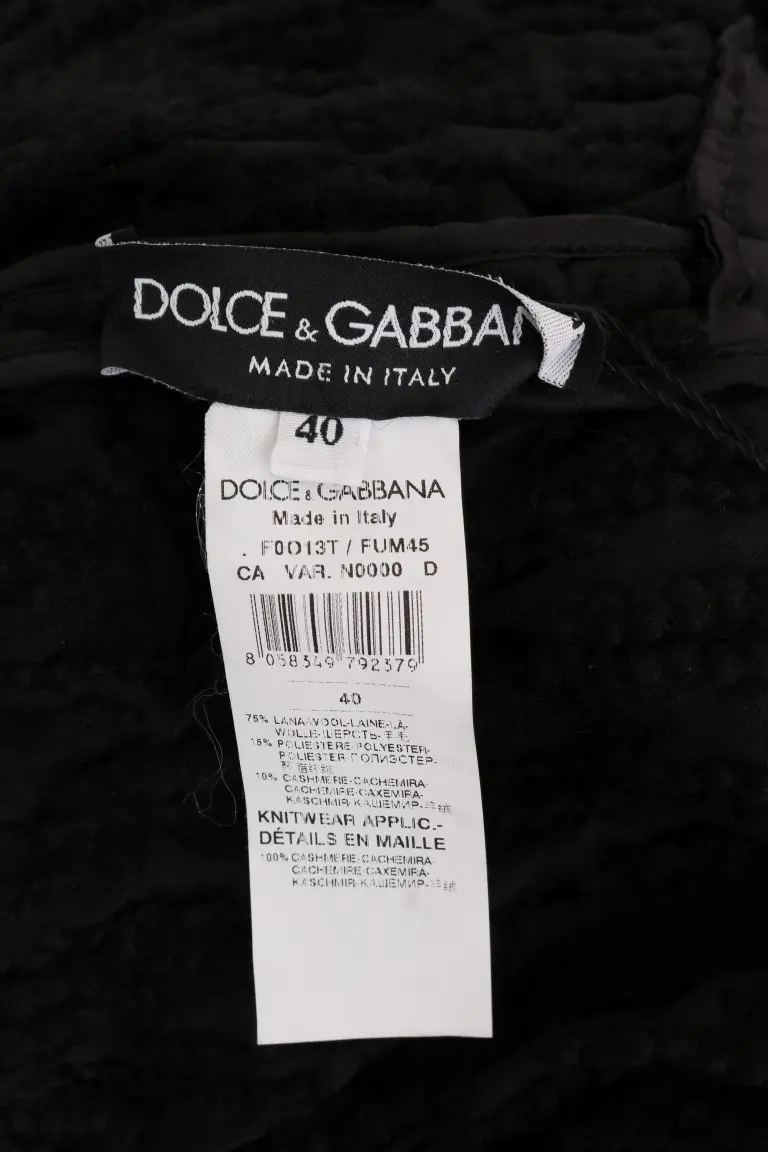 Palto Sviter Dolce & Gabbana Qora Freynj