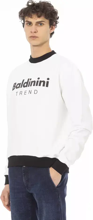 Толстовка Baldinini Trend белая хлопковая мужская