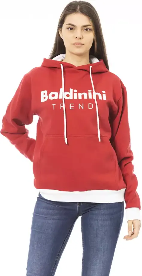 Red Cotton Women's Hoodie