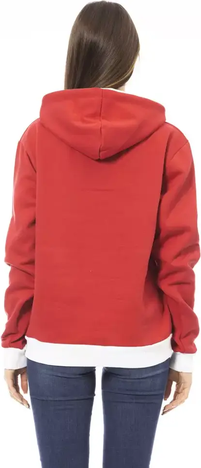 Red Cotton Women's Hoodie