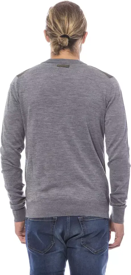 Verri Gray Wool Men's Cardigan
