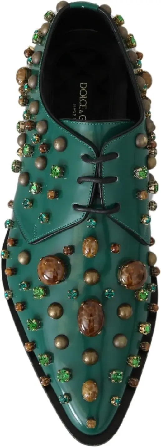 Dolce & Gabbana Zambil Kiyimi Yashil Charm Yaltiroq Toshlar