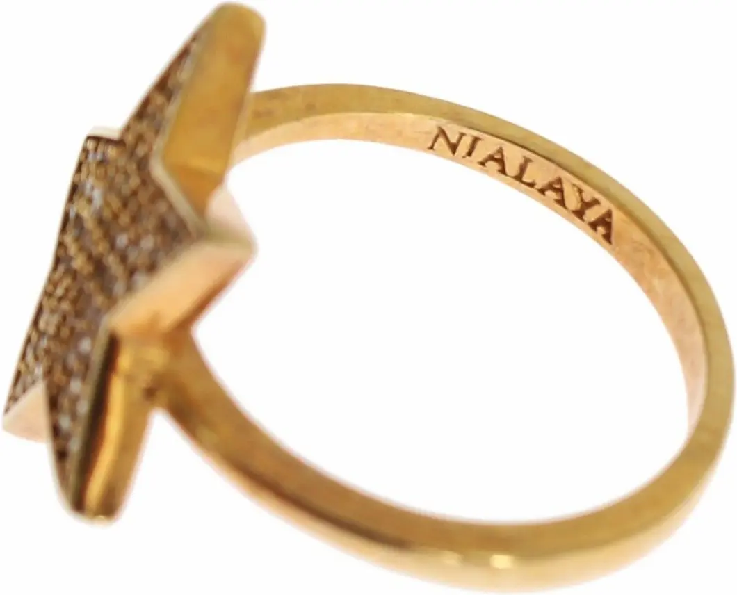 Nialaya Jewelry Star Oltin Uzuk
