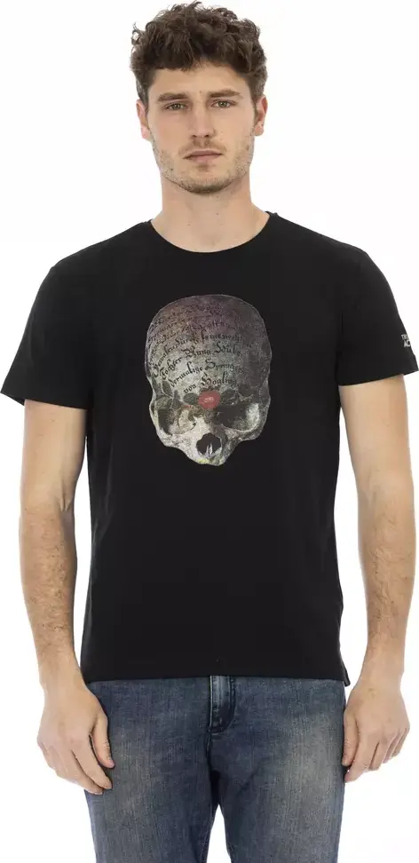 T-shirt Trussardi Black Cotton Men's