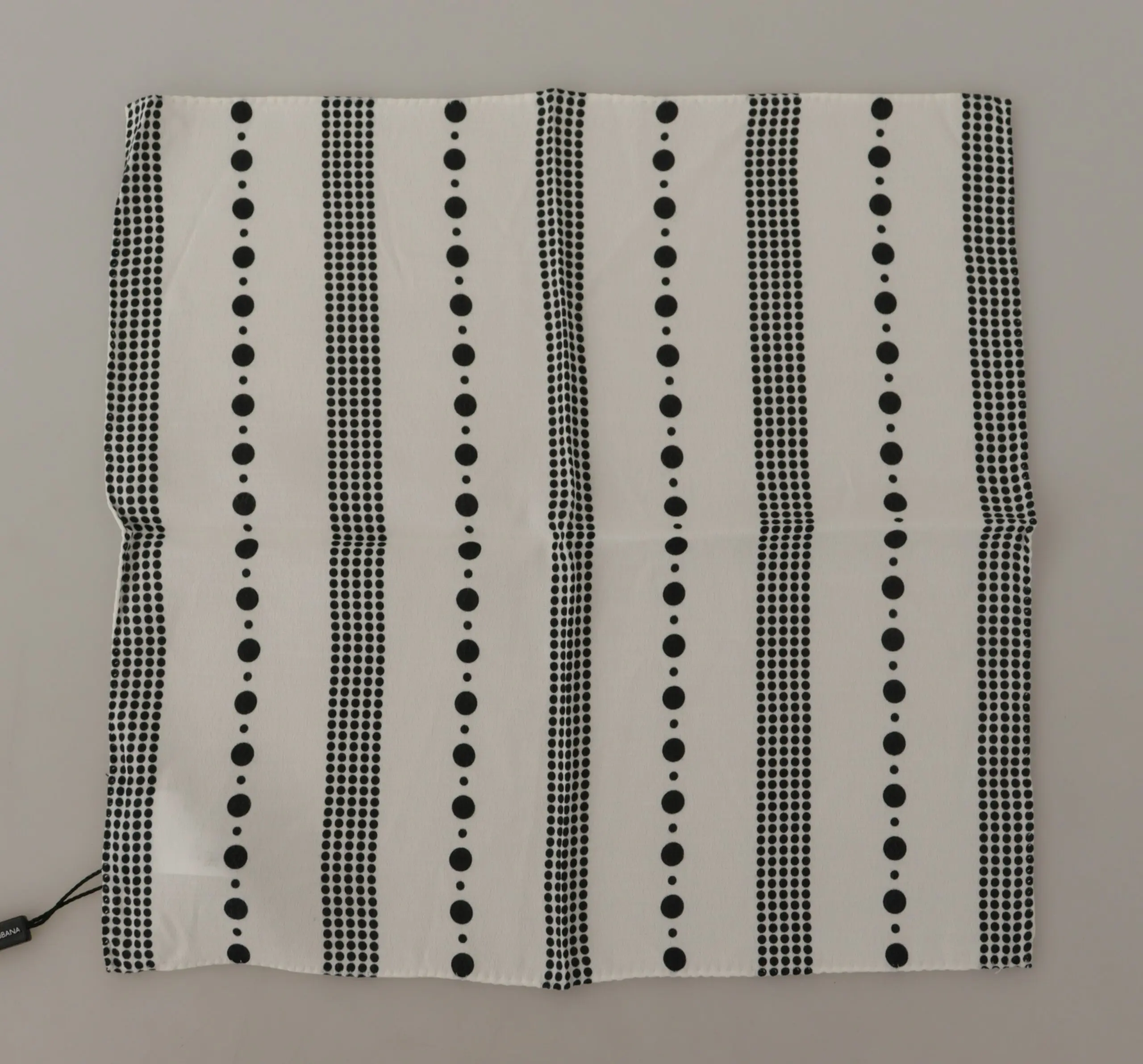 Square Scarf Dolce & Gabbana White Dotted Stripes