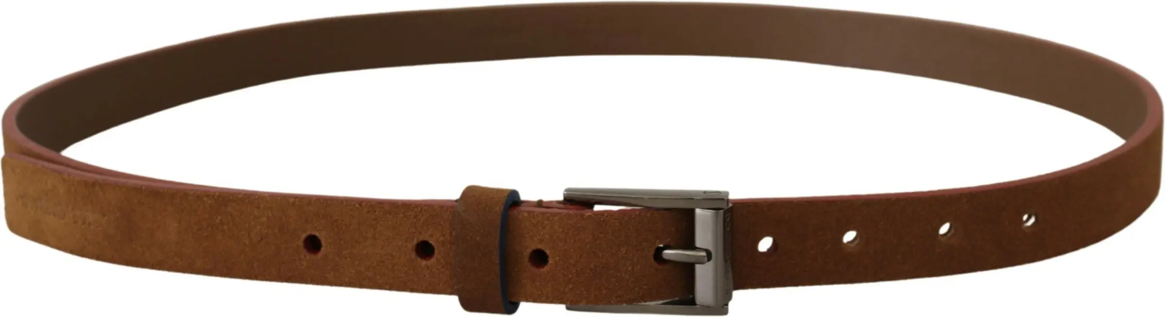 Belgi Dolce & Gabbana Chic Suede Beltdagi logotipi o'yma tokali