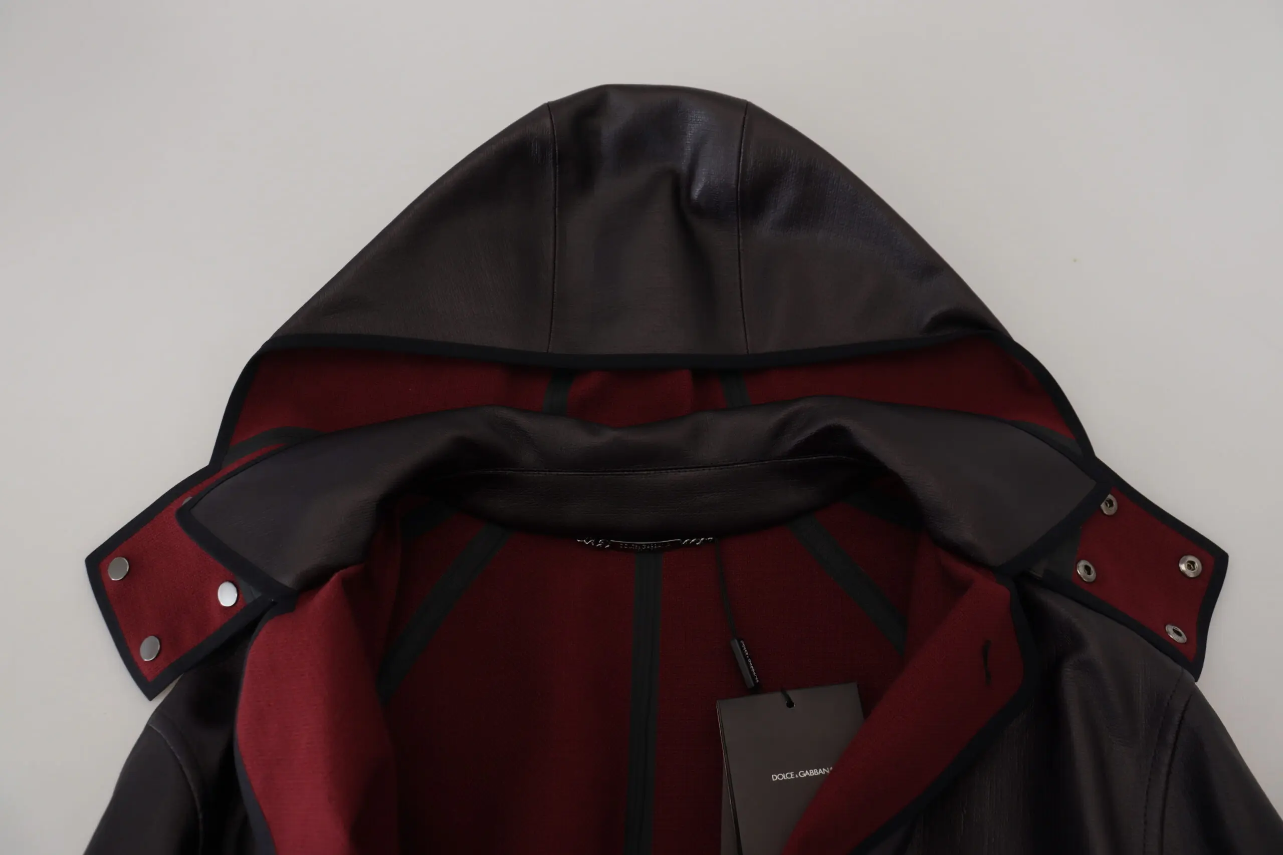Dolce & Gabbana Jeketi Qora Kapyuchonli Parka Paxta Jeketi