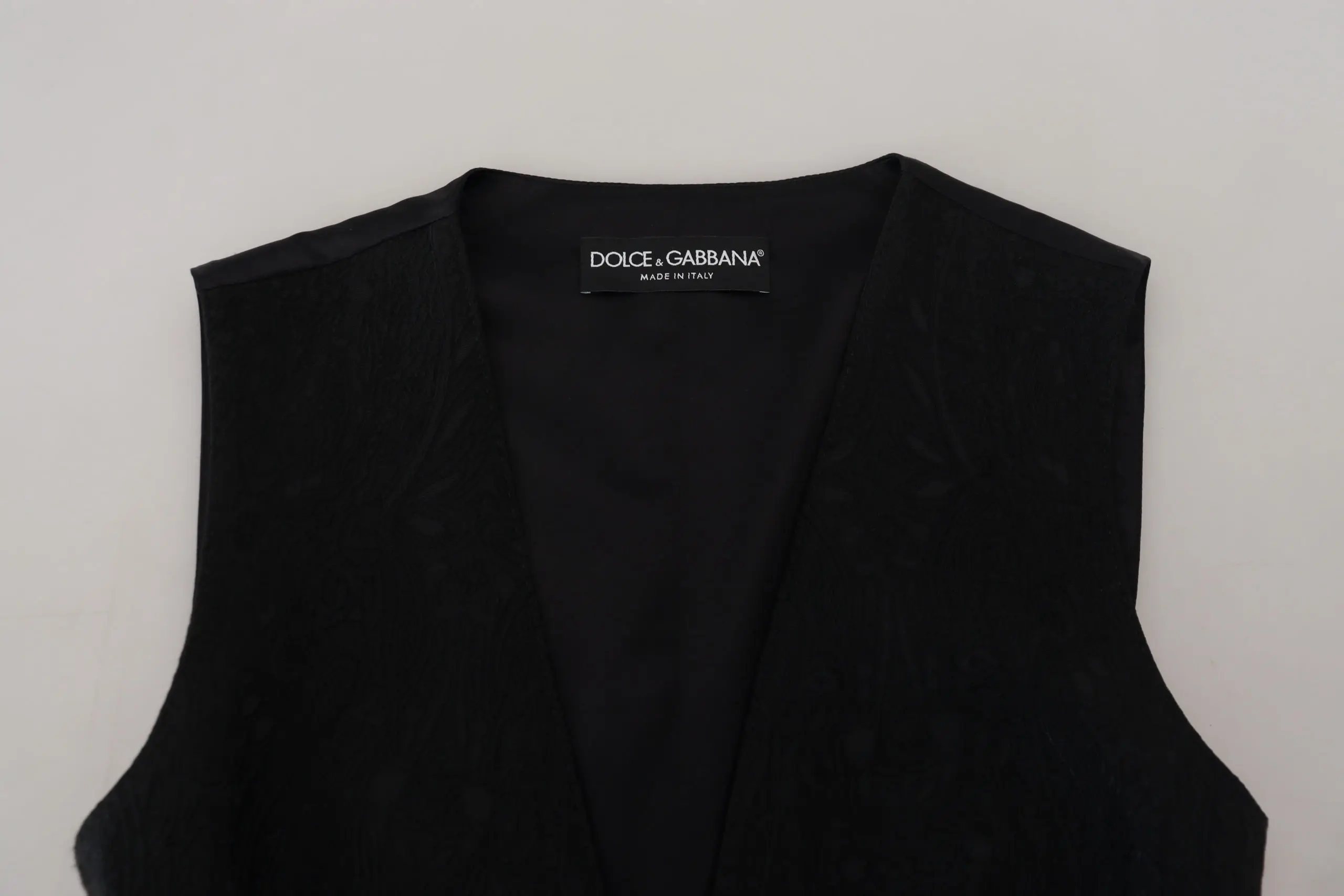 Dolce & Gabbana Qora Brokatli Ustki Kiyim