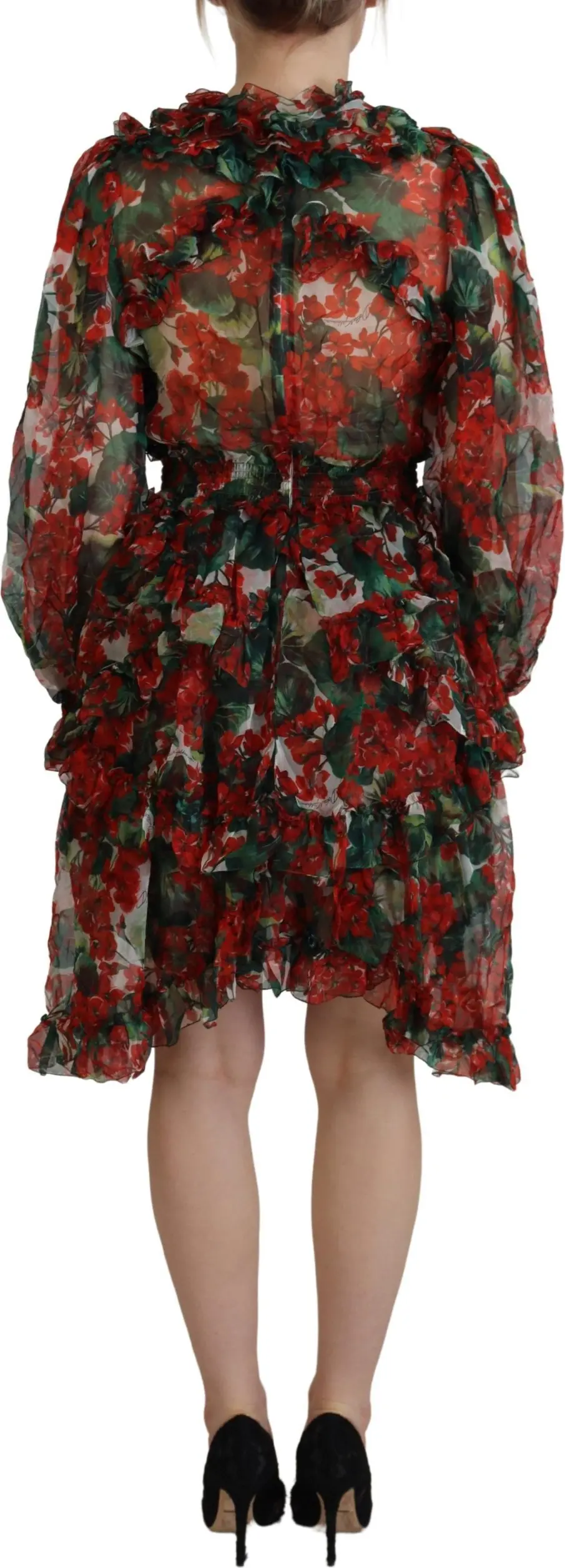 Dress Dolce & Gabbana Multicolor Geranium A-line