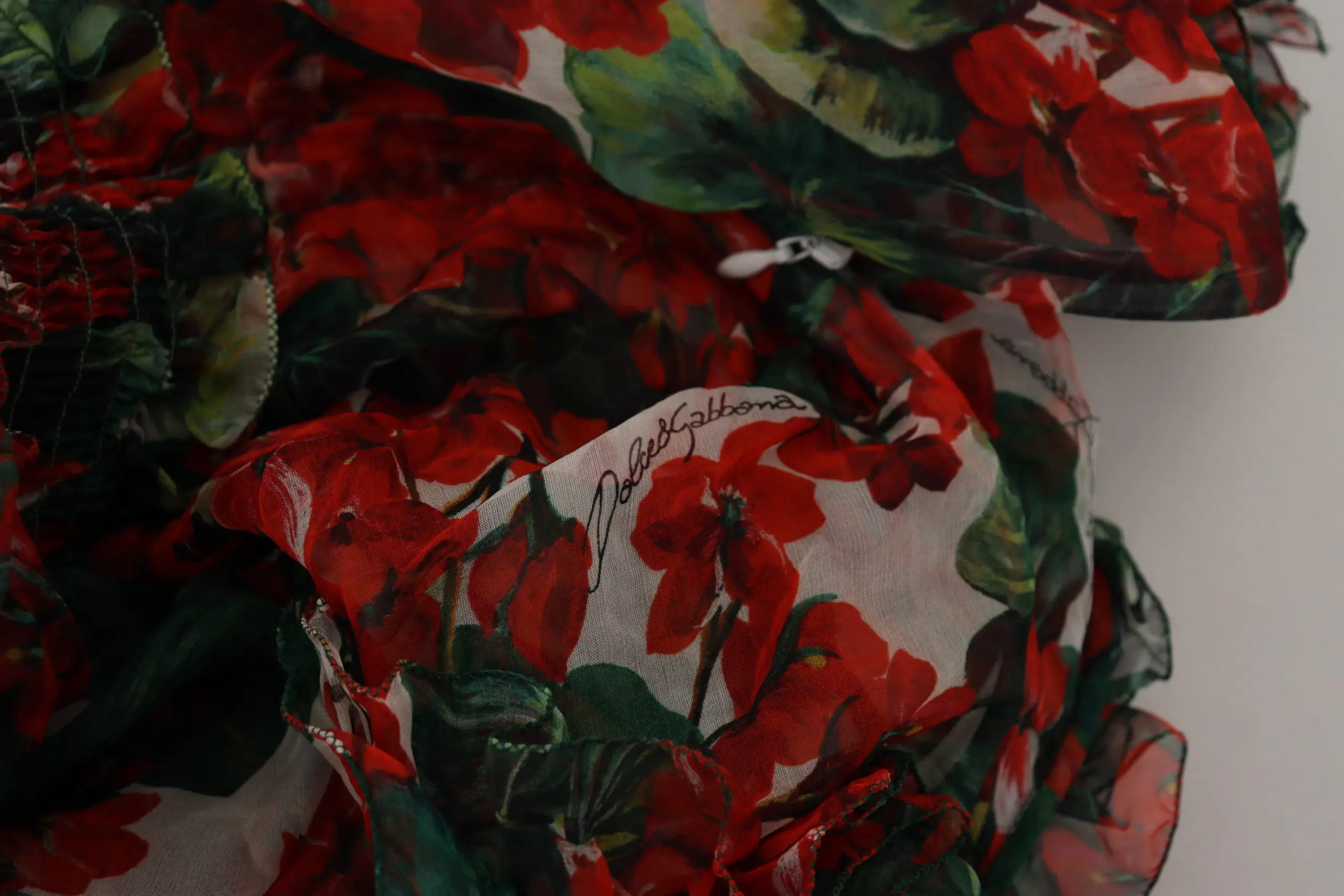Dress Dolce & Gabbana Multicolor Geranium A-line