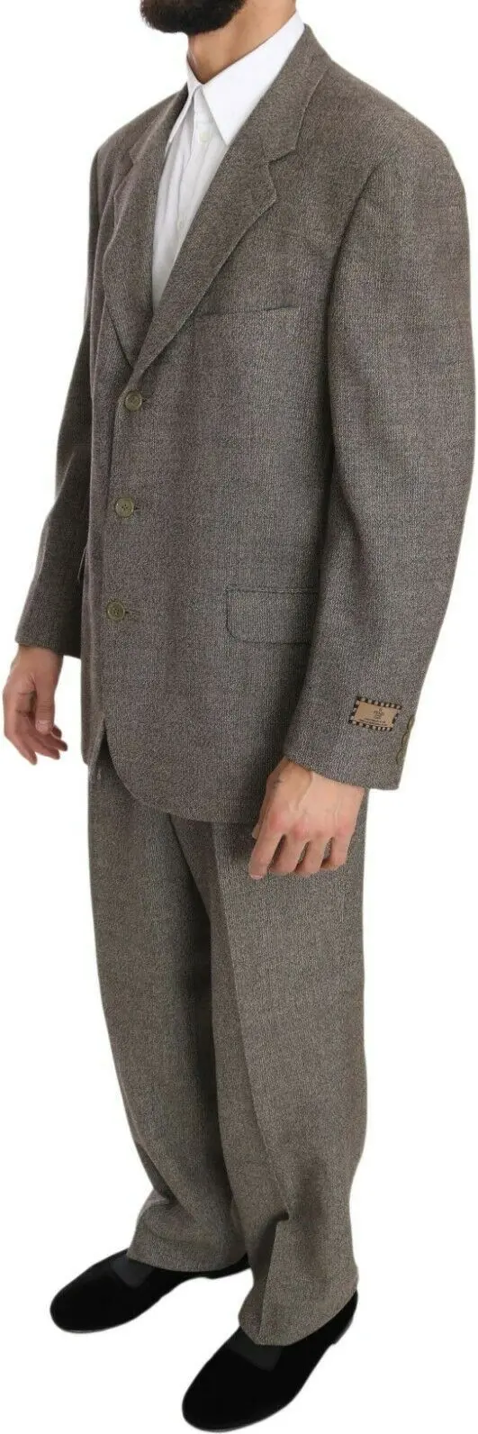 Suit Fendi Brown Wool Regular