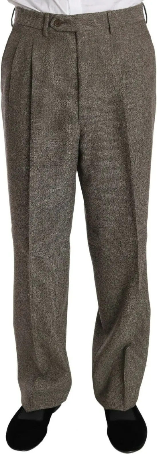 Suit Fendi Brown Wool Regular